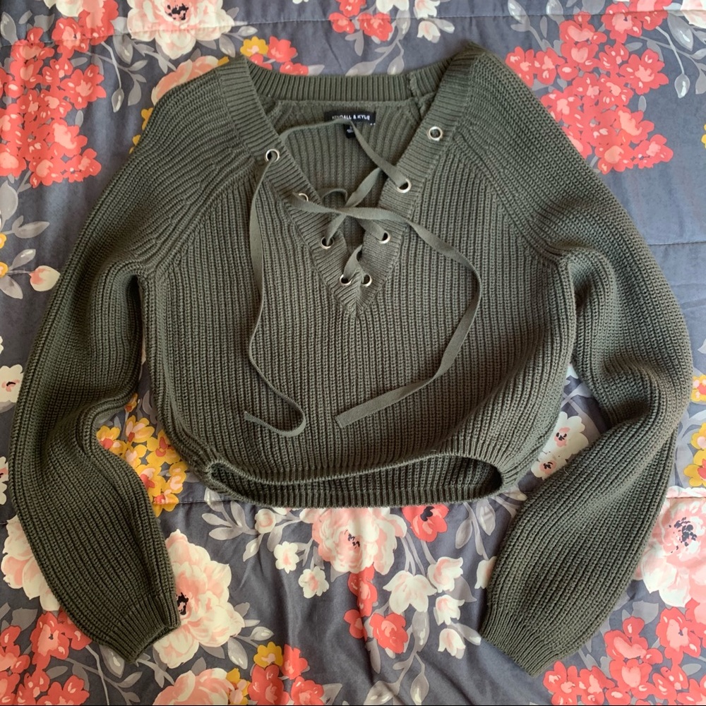 Lace up Sweater